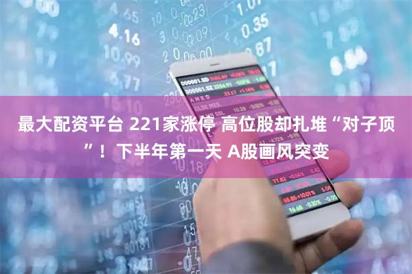 最大配资平台 221家涨停 高位股却扎堆“对子顶”！下半年第一天 A股画风突变